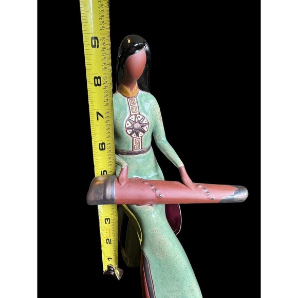 Gom Viet Fine Arts Terracotta Art Deco Elegant Vietnamese Sculpture, 9”H x 5” - Picture 8 of 12